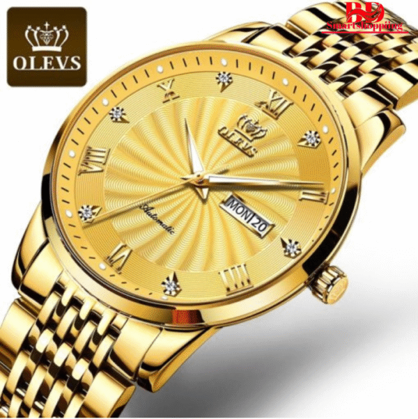 OLEVS 6630 Automatic Full Gold Mechanical Watch for Men. - Image 3