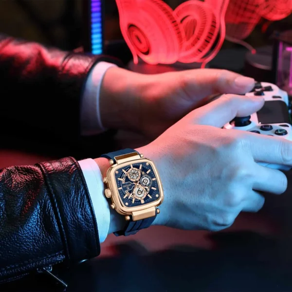 Premium Reward Rubber Chronograph Waterproof Wristwatch - Image 4