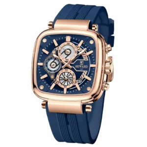 Premium Reward Rubber Chronograph Waterproof Wristwatch