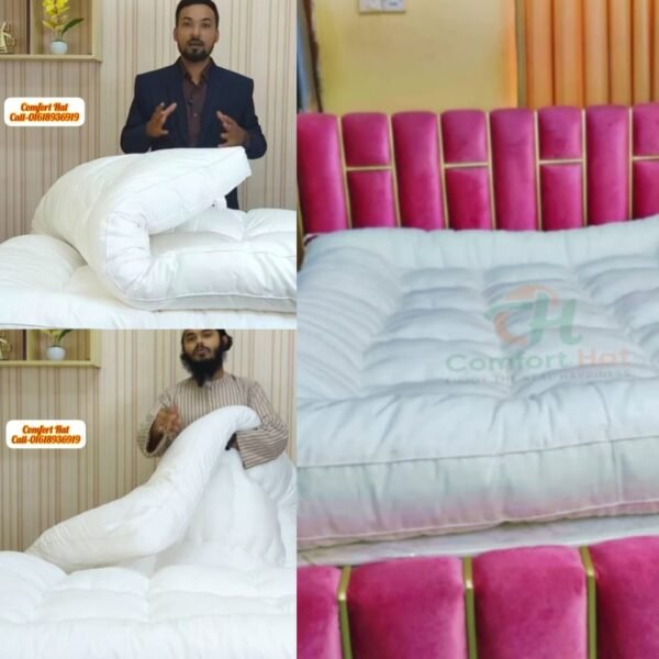 ({6/7 ফুট} ৩ ইঞ্চি) PREMIUM SOFT EUROPEAN BED TOPPER – Basic Comfort